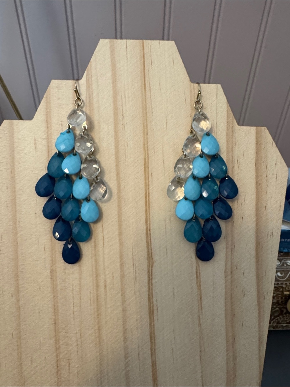 Avon beaded chandelier earrings